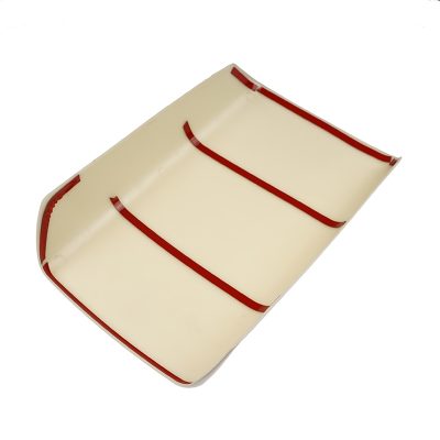 White Armrest Box Cover - bottom view