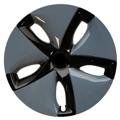Cold Blue-black wheel cover for the tesla model 3