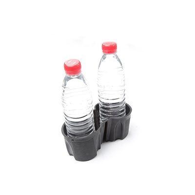 Cup holder with water bottles