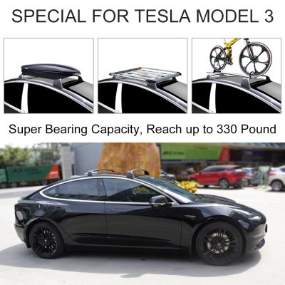 All kind of things you can put on the Tesla Model 3 Roof Racks
