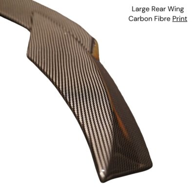 Large Rear Wing Carbon Fibre Print